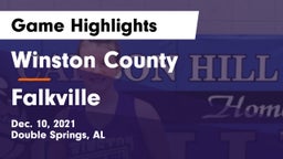 Winston County  vs Falkville  Game Highlights - Dec. 10, 2021