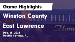 Winston County  vs East Lawrence  Game Highlights - Dec. 18, 2021
