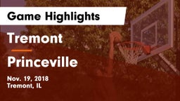 Tremont  vs Princeville  Game Highlights - Nov. 19, 2018