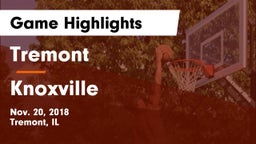 Tremont  vs Knoxville  Game Highlights - Nov. 20, 2018