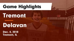 Tremont  vs Delavan  Game Highlights - Dec. 4, 2018