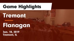 Tremont  vs Flanagan  Game Highlights - Jan. 18, 2019