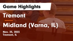 Tremont  vs Midland  (Varna, IL) Game Highlights - Nov. 25, 2023