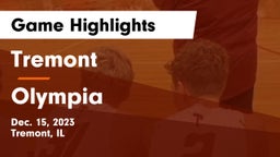 Tremont  vs Olympia  Game Highlights - Dec. 15, 2023