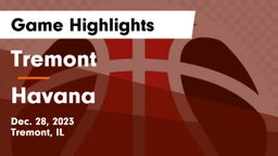 Tremont  vs Havana  Game Highlights - Dec. 28, 2023