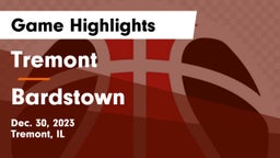 Tremont  vs Bardstown  Game Highlights - Dec. 30, 2023