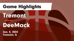 Tremont  vs DeeMack Game Highlights - Jan. 5, 2024