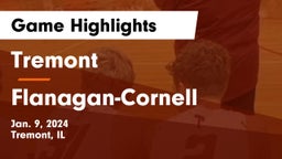 Tremont  vs Flanagan-Cornell  Game Highlights - Jan. 9, 2024