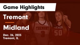 Tremont  vs Midland Game Highlights - Dec. 26, 2023