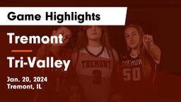 Tremont  vs Tri-Valley  Game Highlights - Jan. 20, 2024