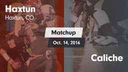 Matchup: Haxtun vs. Caliche 2016