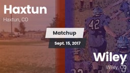 Matchup: Haxtun vs. Wiley  2017