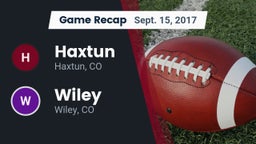 Recap: Haxtun  vs. Wiley  2017
