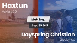 Matchup: Haxtun vs. Dayspring Christian  2017