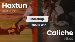 Matchup: Haxtun vs. Caliche  2017