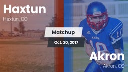 Matchup: Haxtun vs. Akron  2017