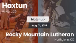 Matchup: Haxtun vs. Rocky Mountain Lutheran  2018