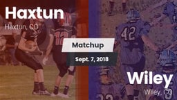 Matchup: Haxtun vs. Wiley  2018