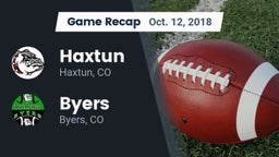 Recap: Haxtun  vs. Byers  2018