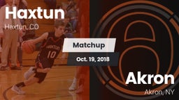 Matchup: Haxtun vs. Akron  2018
