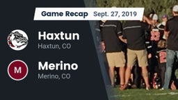Recap: Haxtun  vs. Merino  2019