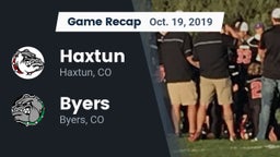 Recap: Haxtun  vs. Byers  2019
