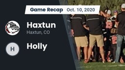Recap: Haxtun  vs. Holly 2020