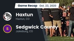 Recap: Haxtun  vs. Sedgwick County  2020