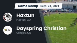 Recap: Haxtun  vs. Dayspring Christian  2021