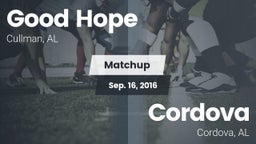 Matchup: Good Hope vs. Cordova  2016