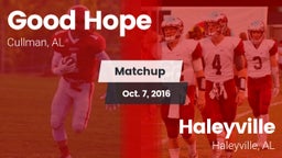 Matchup: Good Hope vs. Haleyville  2016