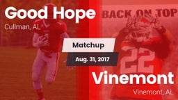 Matchup: Good Hope High vs. Vinemont  2017