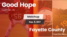Matchup: Good Hope High vs. Fayette County  2017
