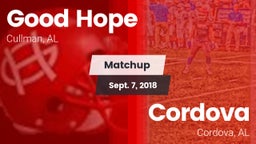 Matchup: Good Hope High vs. Cordova  2018