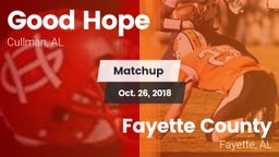 Matchup: Good Hope High vs. Fayette County  2018