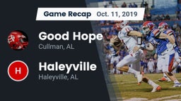 Recap: Good Hope  vs. Haleyville  2019