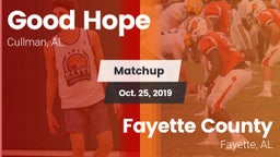 Matchup: Good Hope High vs. Fayette County  2019