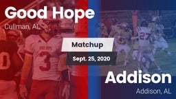 Matchup: Good Hope High vs. Addison  2020