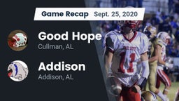 Recap: Good Hope  vs. Addison  2020