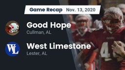 Recap: Good Hope  vs. West Limestone  2020