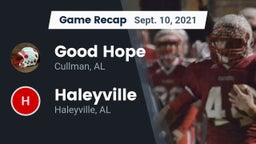 Recap: Good Hope  vs. Haleyville  2021