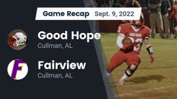Recap: Good Hope  vs. Fairview  2022