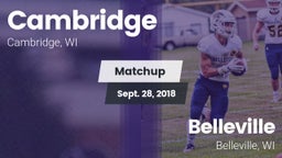 Matchup: Cambridge vs. Belleville  2018