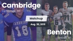 Matchup: Cambridge vs. Benton  2019
