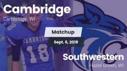 Matchup: Cambridge vs. Southwestern  2019