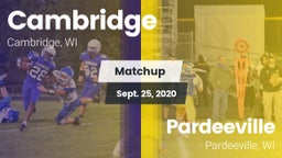 Matchup: Cambridge vs. Pardeeville  2020