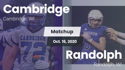 Matchup: Cambridge vs. Randolph  2020