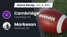Recap: Cambridge  vs. Markesan  2021