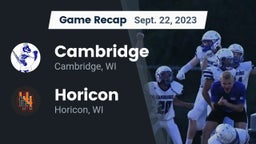 Recap: Cambridge  vs. Horicon  2023