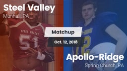Matchup: Steel Valley vs. Apollo-Ridge  2018